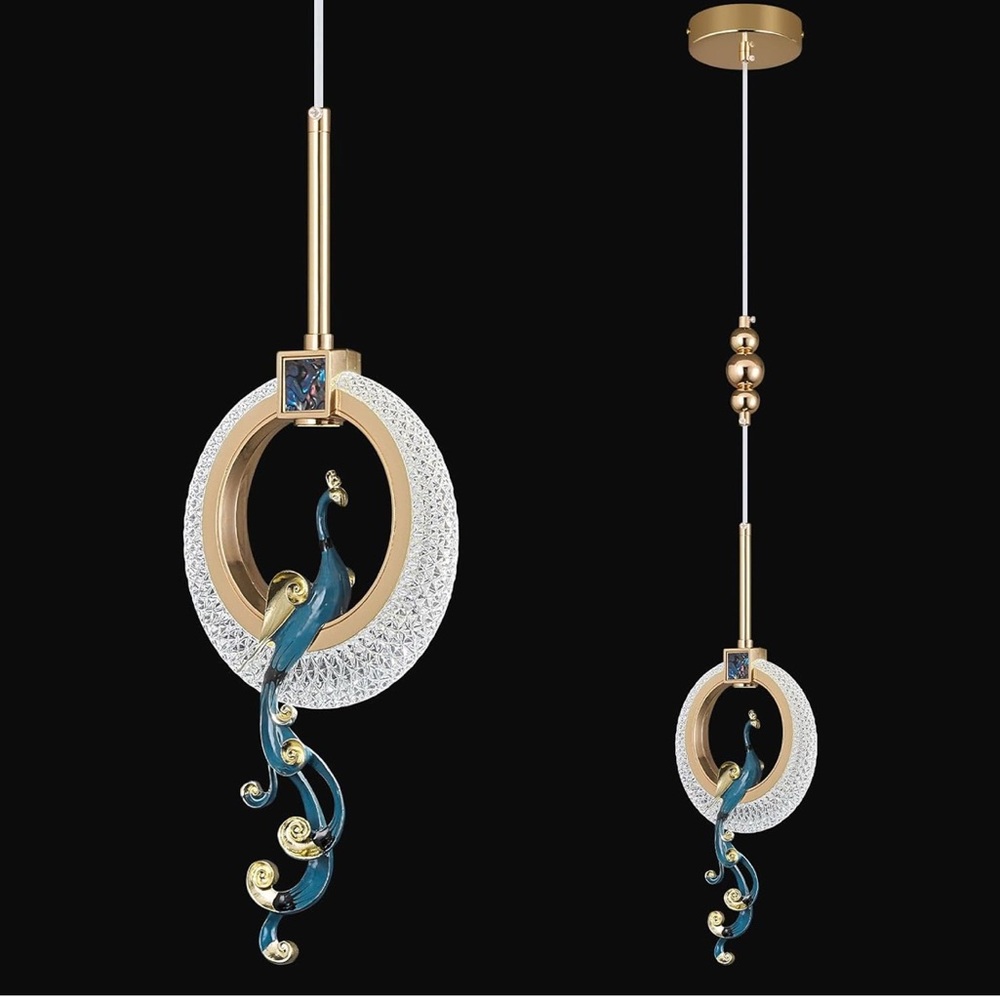 Elegant Gold and Blue Decorative Electronic Accessory